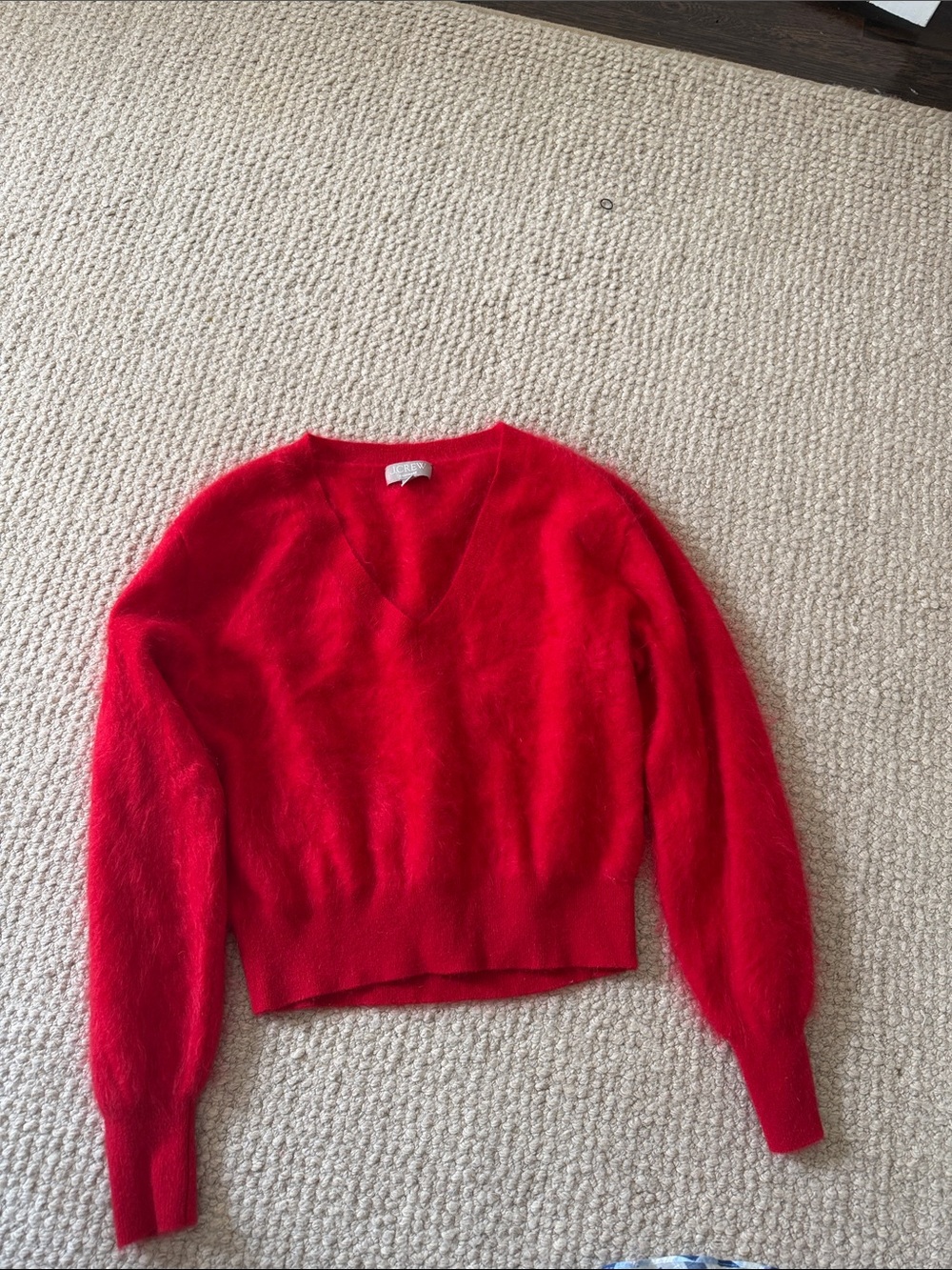 J.Crew Red Cashmere Sweater